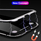 Free Sample OEM Clear Tempered Glass + Built-in Case Magnet Mobile Phone Case for iPhone 9 Case