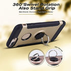 2018 newest 360 degree shockproof mobile phone case for iPhone XR XS with ring holder and magnetic plate