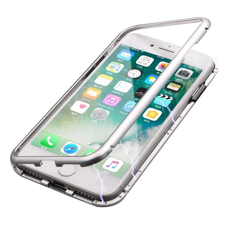2018 Newest Mobile Phone Case For IPhone x Case Magnetic Transparent Glass Cover For IPhone 8 For Samsung S9 S9+ Cases