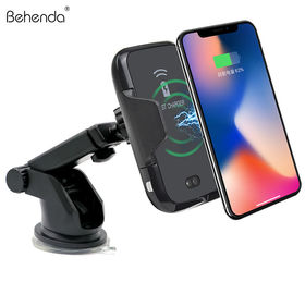 2019 Qi Wireless Charger  15w wireless Holder Car Charger Mount for iphone Automatic Car Wireless Charger Phone Holder