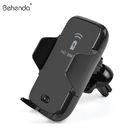 2019 qi charger oem phone accessory for samsung fast wireless car charger Automatic Infrared Induction Air Vent Car Phone Mount